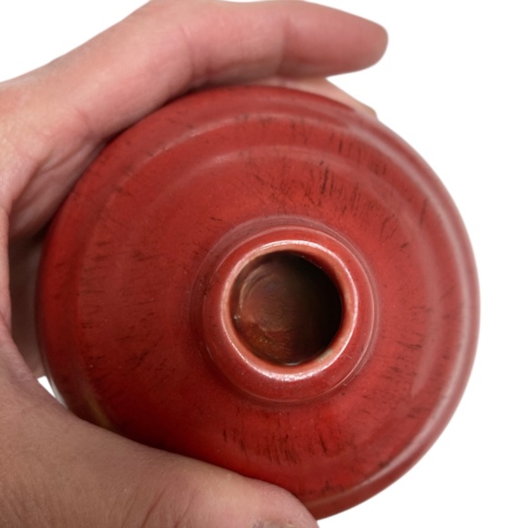 vases jars 4 small bud handmade red blue green ceramic 4" - Picture 12 of 16